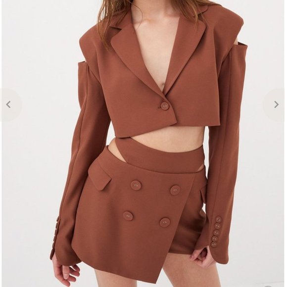 For Love & Lemons Alysa Crop Blazer Set - Picture 5 of 5